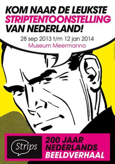Affiche striptentoonstelling Meermanno Affiche striptentoonstelling Meermanno