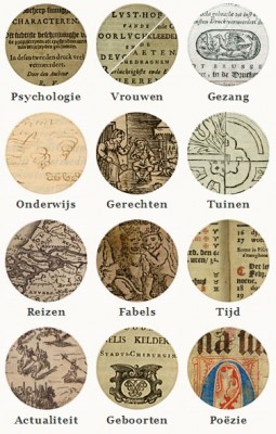 Onderwerpen tentoonstelling Het Dagelijk Boek