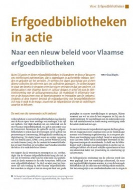 Cover 'Erfgoedbibliotheken in actie' in faro