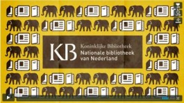 Still uit filmpje over het jaarverslag van de KB Den Haag