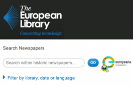 Newspaper browser van The European Library