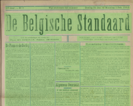 Layout herkenning van krant De Belgische Standaard