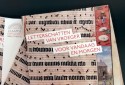Presentatiemap met afbeelding van een handschrift