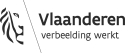 Logo Vlaamse Overheid met bijschrift 'Vlaanderen. Verbeelding werkt'