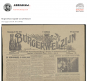 Afbeelding van een voorpagina in de Abraham-catalogus