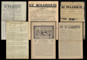 Voorpagina's kranten De Waarheid