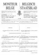 Voorpagina van het Belgisch Staatsblad