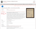 Schermafbeelding record 'Journal des petites affiches' in online krantencatalogu